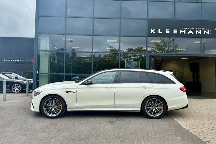 Hvid Mercedes E63 fra 2018