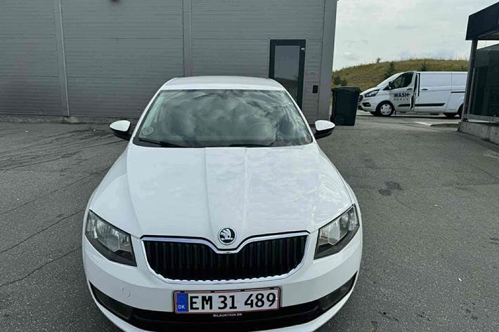 Hvid Skoda Octavia fra 2014
