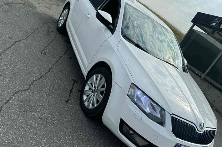 Hvid Skoda Octavia fra 2014