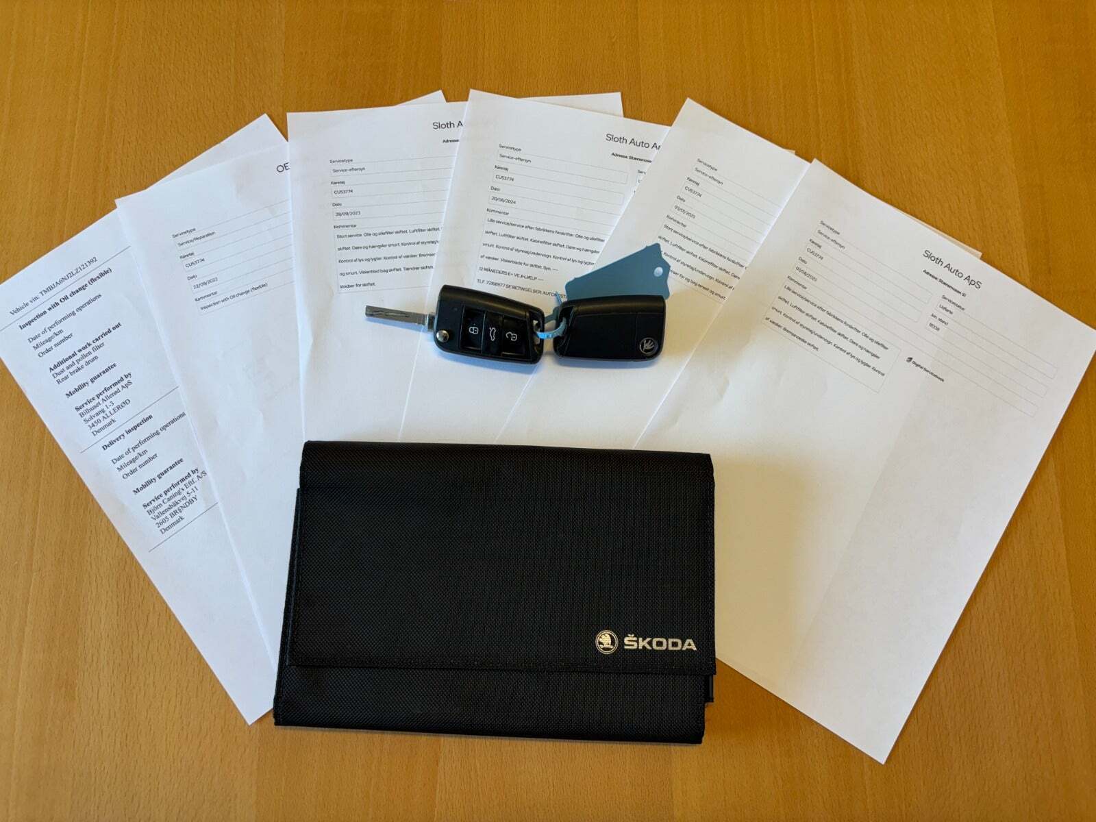 Blå Skoda Fabia fra 2020