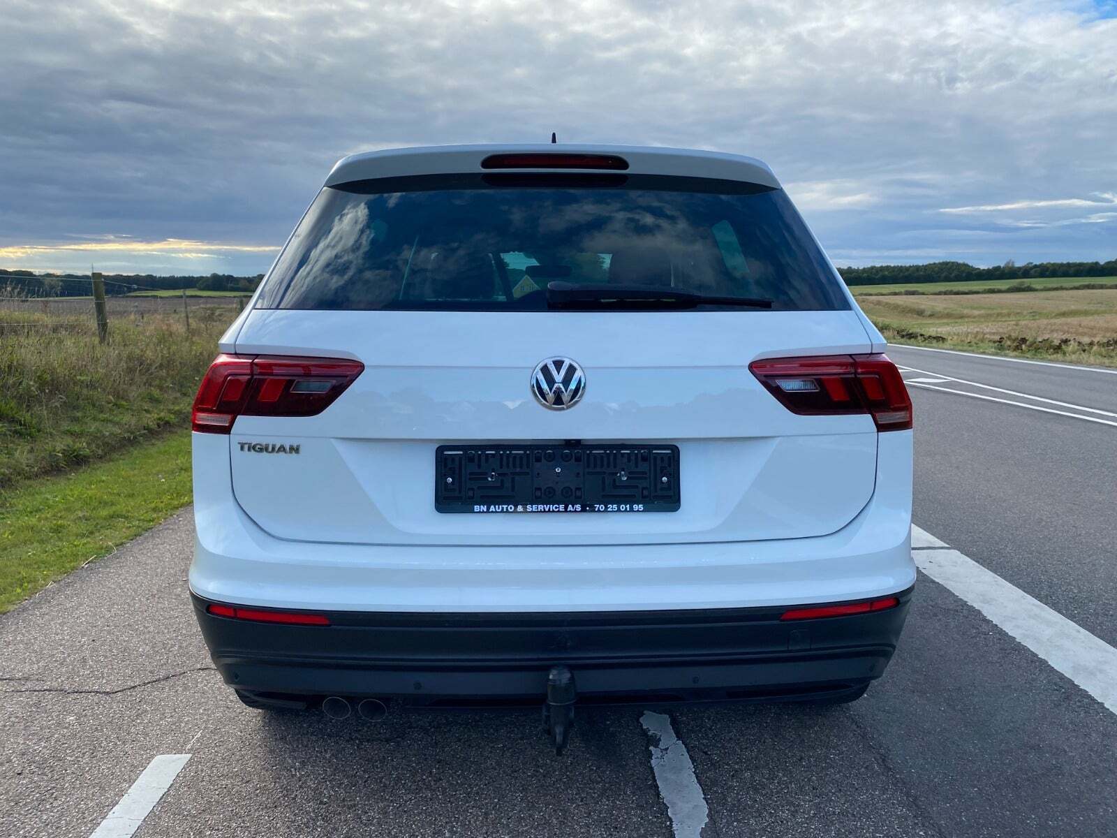Hvid VW Tiguan fra 2018