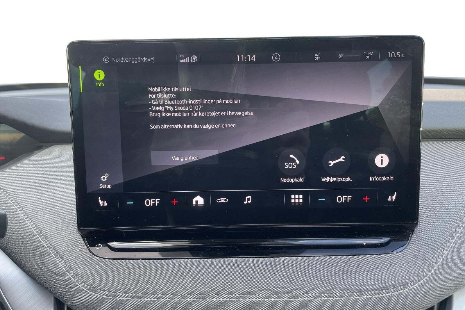 Sort Skoda Enyaq fra 2022