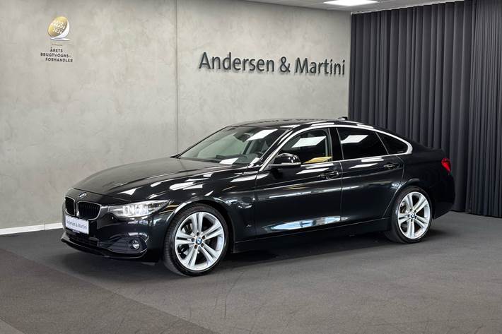 Sort BMW 420i fra 2018 set udefra