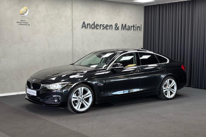 Sort BMW 420i fra 2018 set udefra