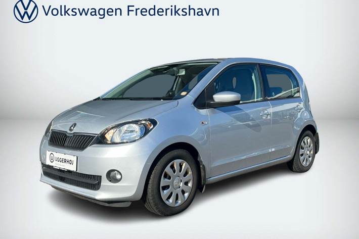 Sølv Skoda Citigo fra 2014 set udefra