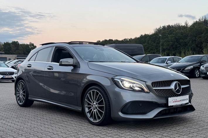 Grå Mercedes A220 d fra 2015 set udefra