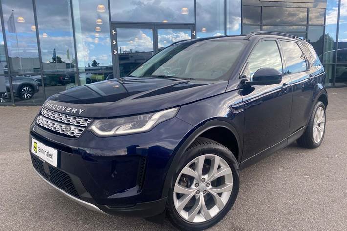 Blå Land Rover Discovery Sport fra 2023