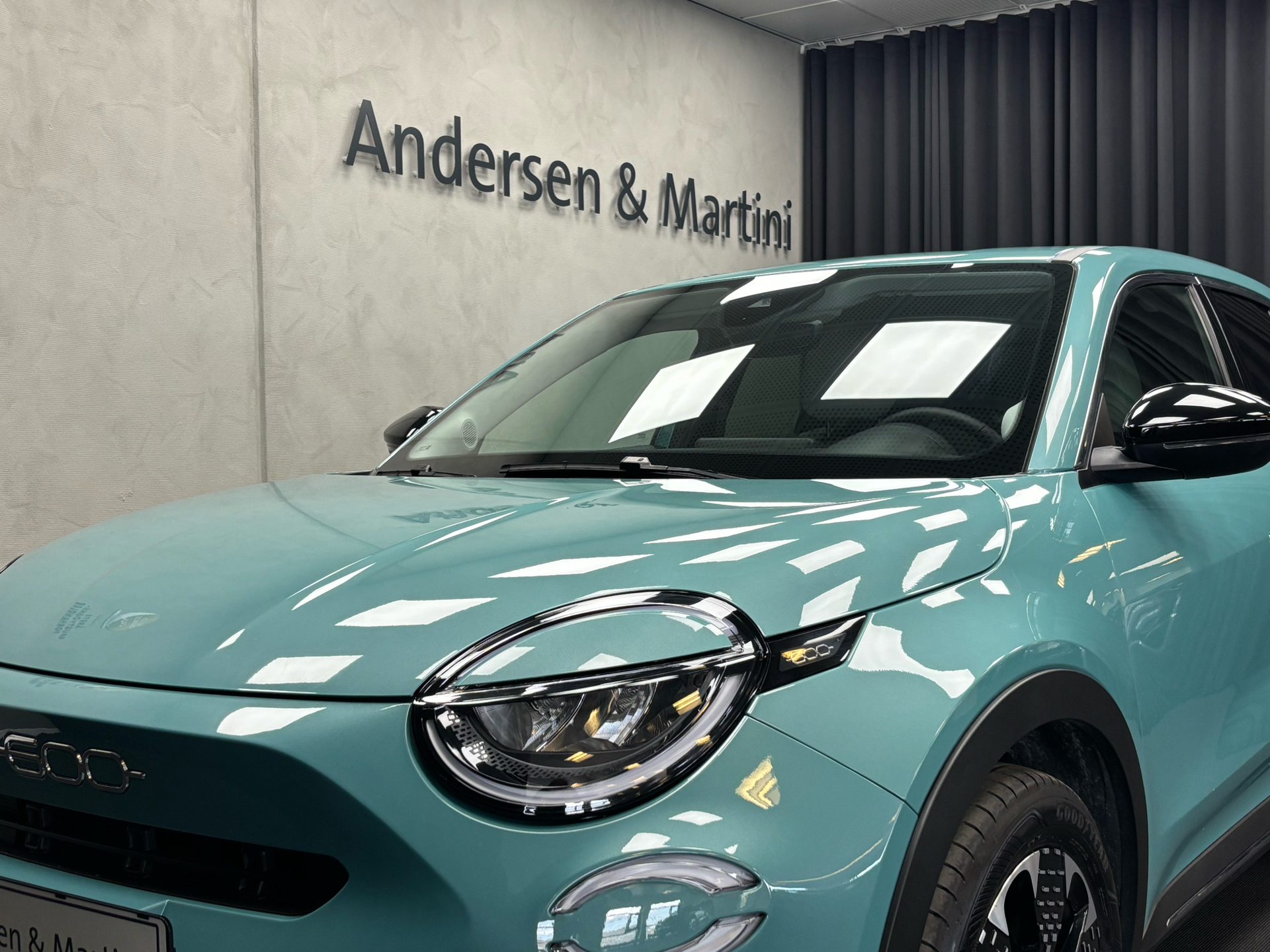 Grøn Fiat 600e fra 2024