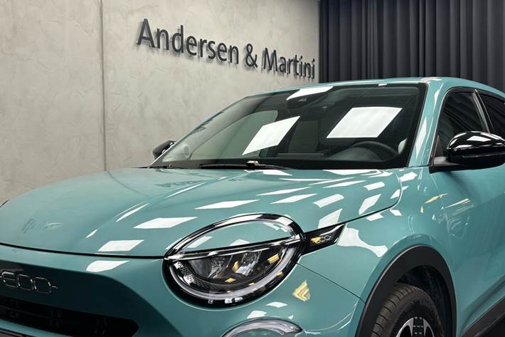 Grøn Fiat 600e fra 2024