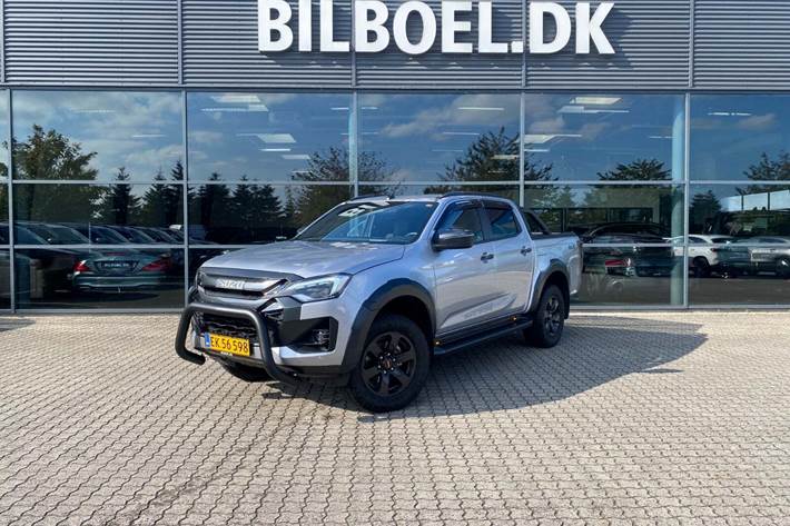 Sølv Isuzu D-Max fra 2025 set udefra
