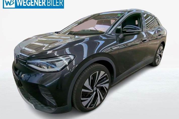 Grå VW ID.4 fra 2021 set udefra