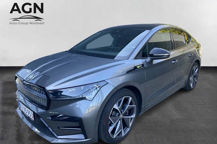 Grå Skoda Enyaq fra 2025