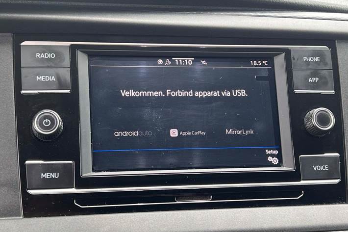 Hvid VW Transporter fra 2021