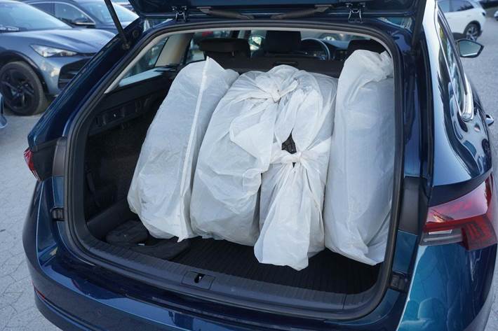 Blå Skoda Octavia fra 2020