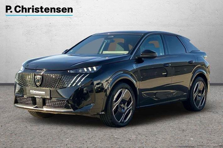 Sort Peugeot e-3008 fra 2025 set udefra