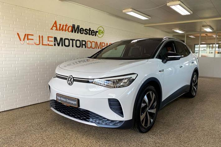Hvid VW ID.4 fra 2021 set udefra