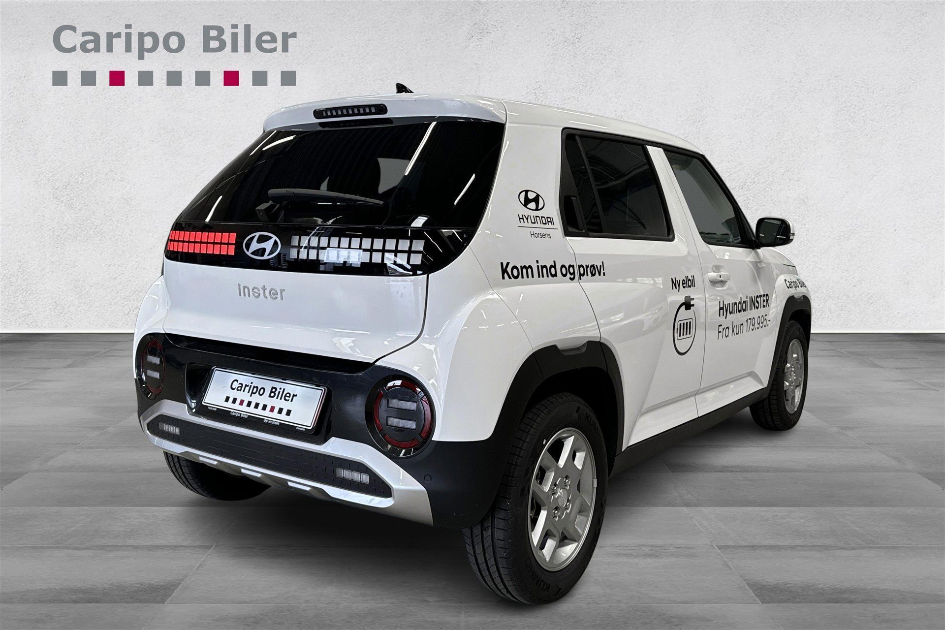 Hvid Hyundai Inster fra 2025