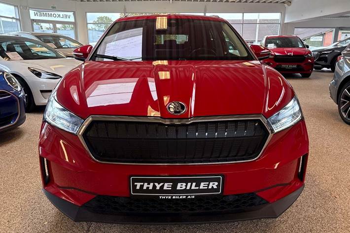 Rød Skoda Enyaq fra 2021