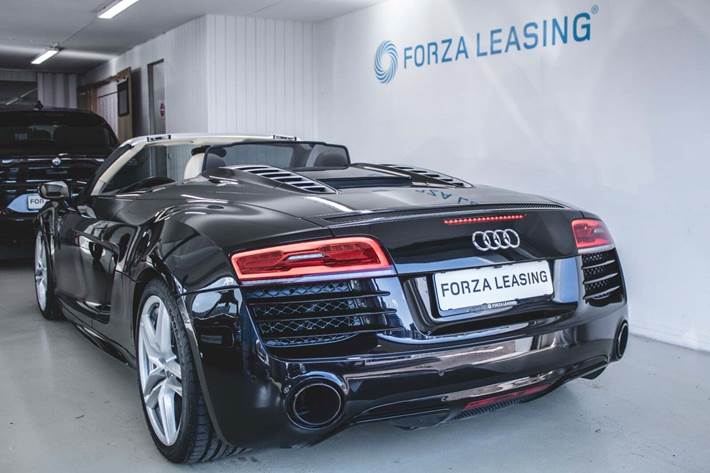 Sort Audi R8 fra 2015