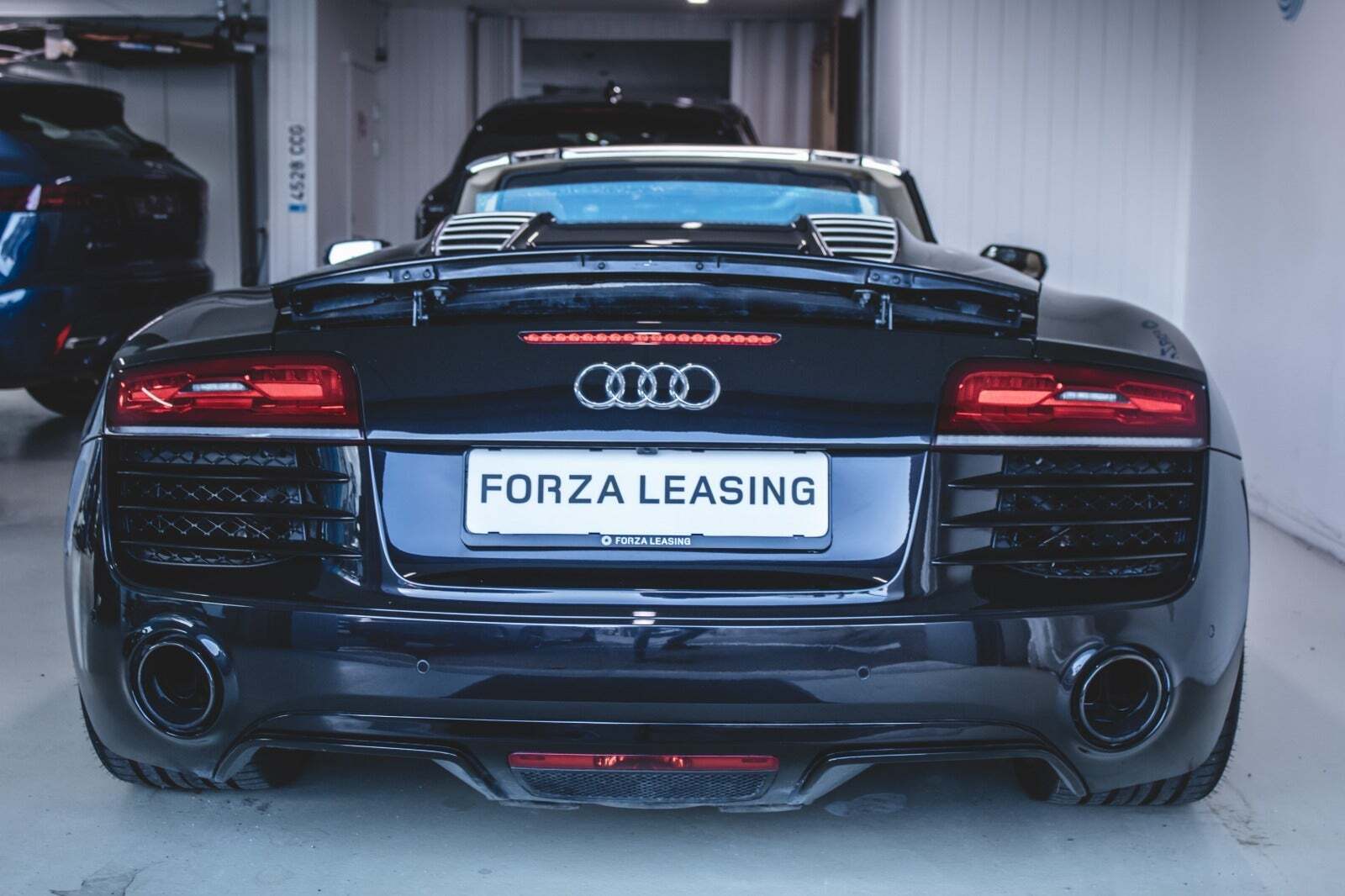 Sort Audi R8 fra 2015