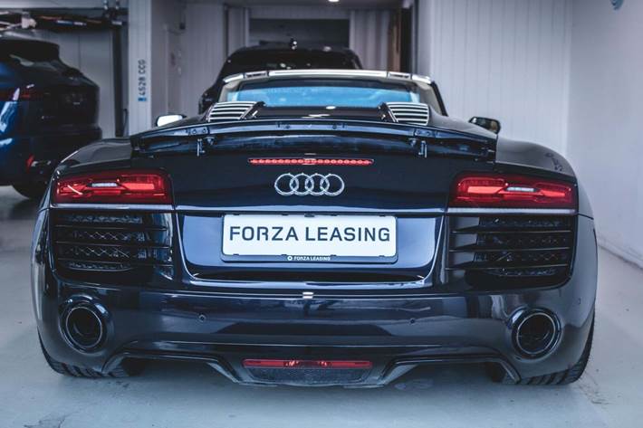 Sort Audi R8 fra 2015