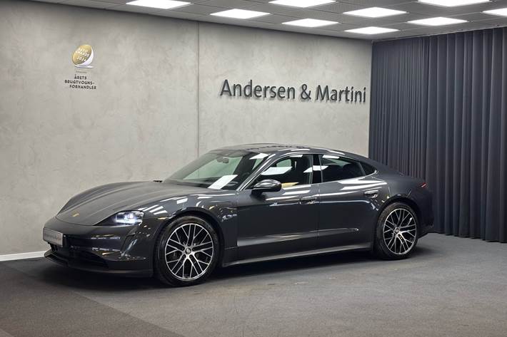 Grå Porsche Taycan fra 2021
