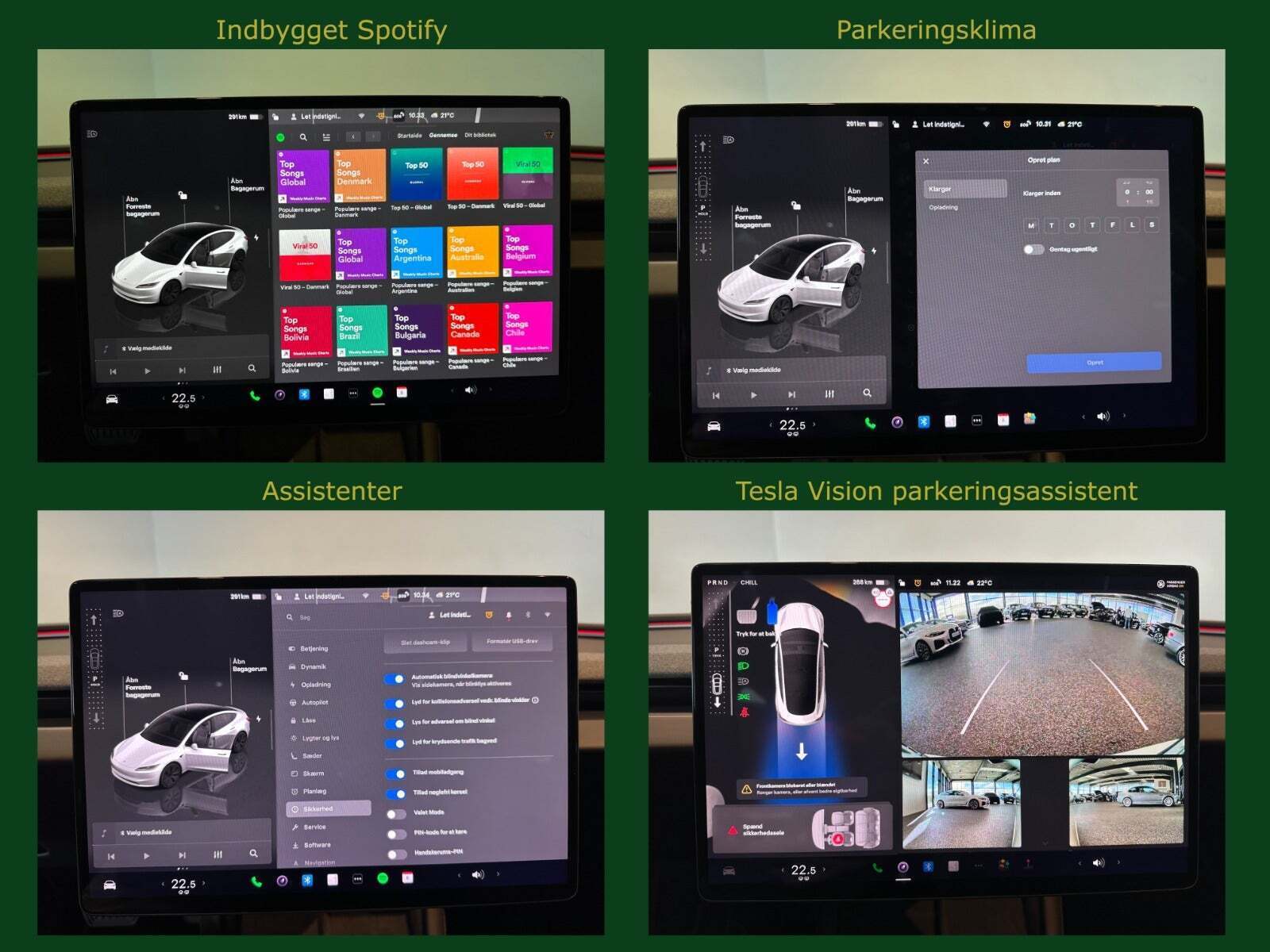 Hvid Tesla Model 3 fra 2024