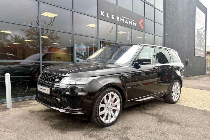 Sort Land Rover Range Rover sport fra 2018 set udefra