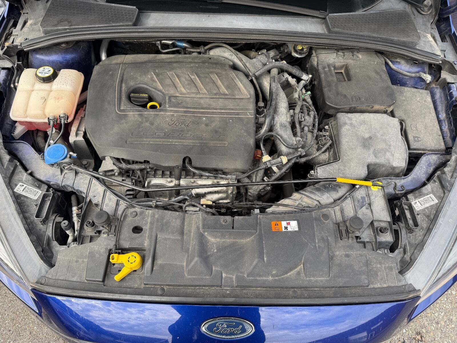 Blå Ford Focus fra 2016