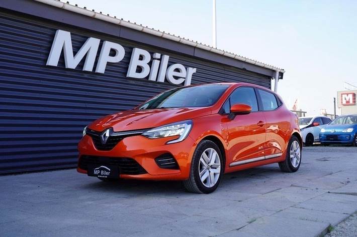 Orange Renault Clio V fra 2020 set udefra