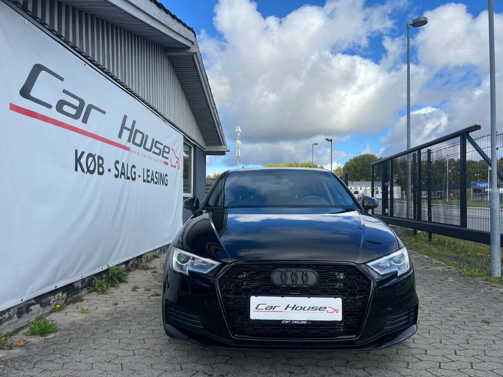 Sort Audi A3 fra 2017