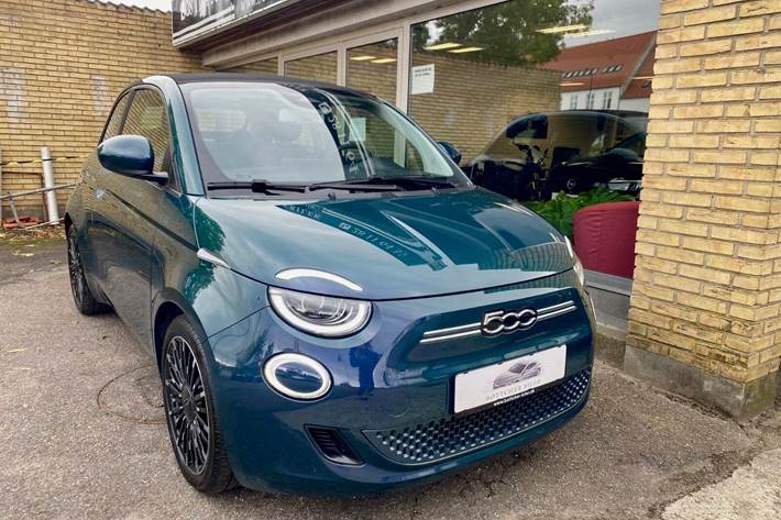 Grøn Fiat 500e fra 2022