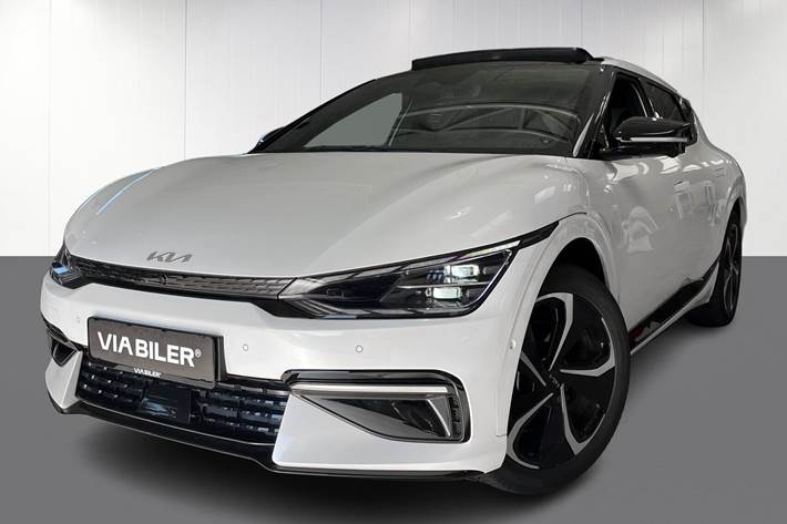 Hvid Kia EV6 fra 2024 set udefra