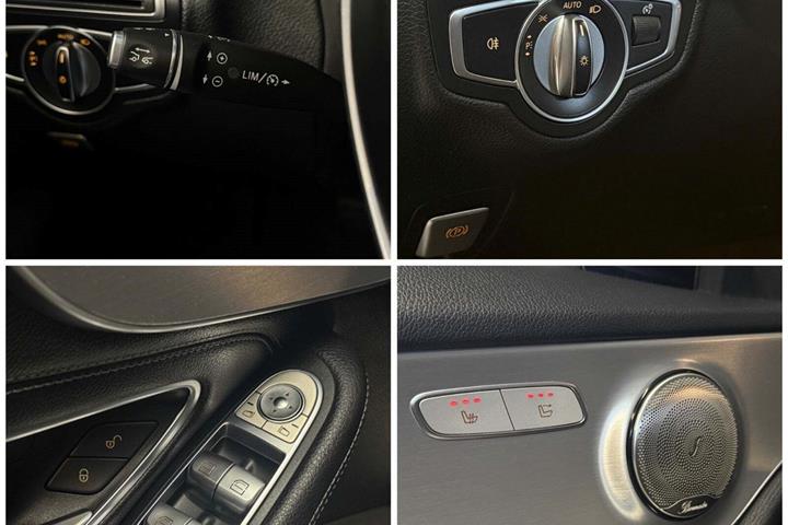Blå Mercedes C200 fra 2017