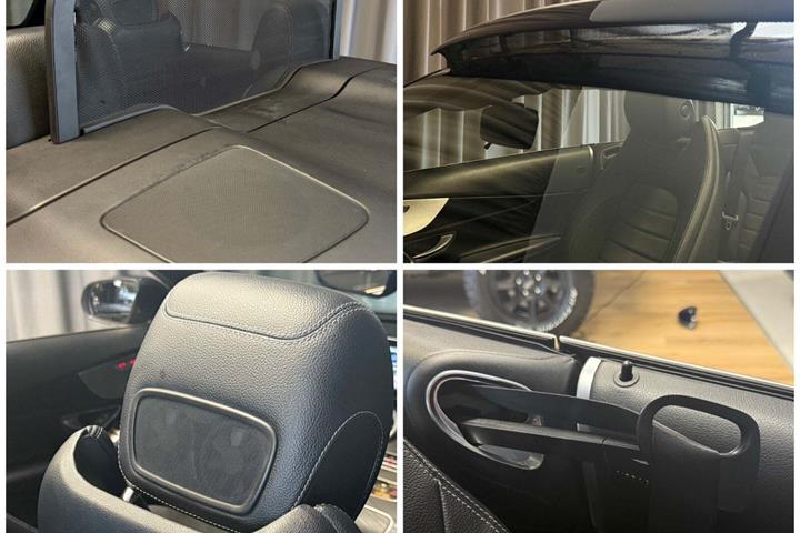 Blå Mercedes C200 fra 2017