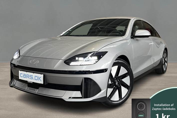 Sølv Hyundai Ioniq 6 fra 2025 set udefra