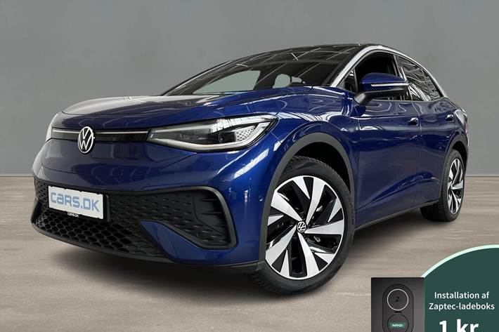 Blå VW ID.5 fra 2024 set udefra