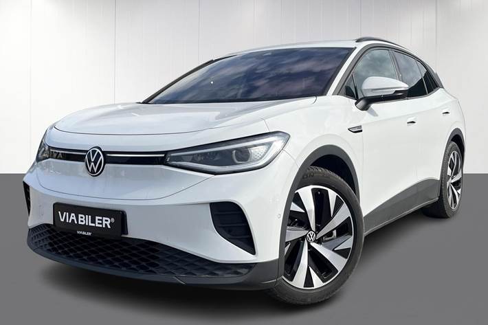 Hvid VW ID.4 fra 2023 set udefra