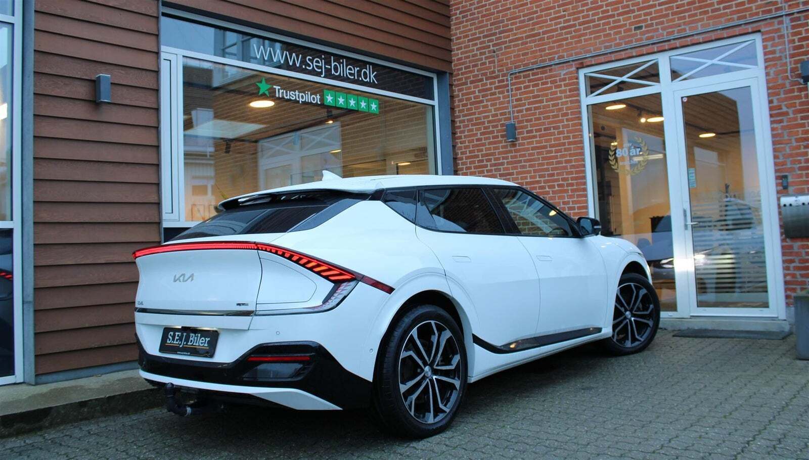 Hvid Kia EV6 fra 2022