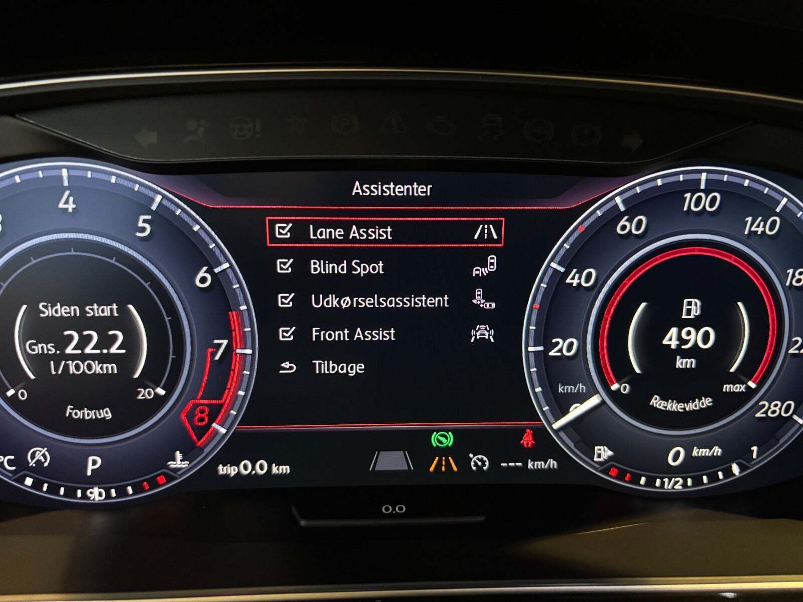 Hvid VW Golf VII fra 2017