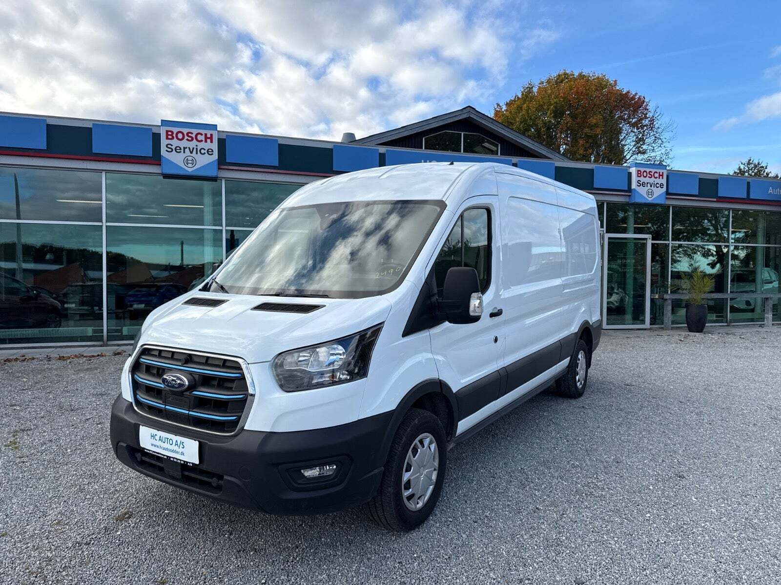 Hvid Ford E-Transit 350 L3 Van fra 2023