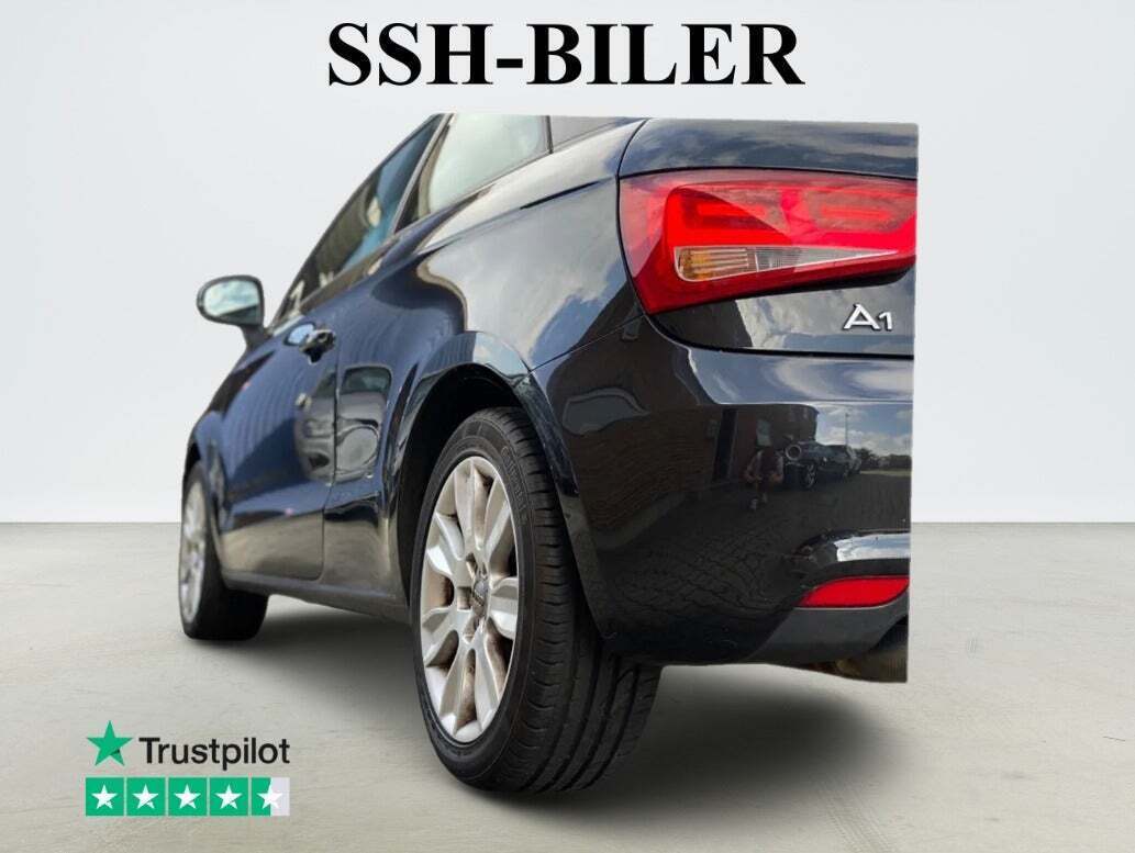 Sort Audi A1 fra 2011