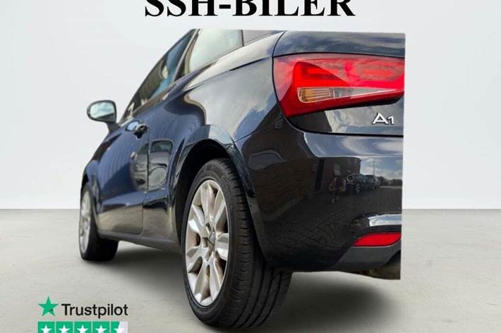 Sort Audi A1 fra 2011