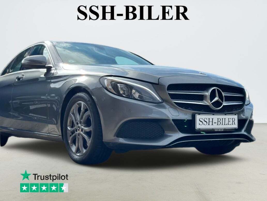 Grå Mercedes C250 d fra 2018
