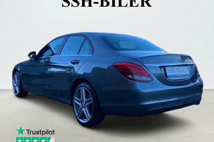 Grå Mercedes C220 d fra 2017
