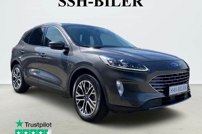 Grå Ford Kuga fra 2020 set udefra