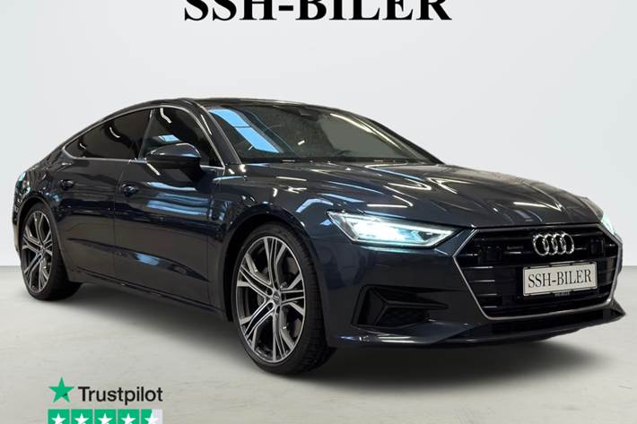 Grå Audi A7 fra 2019