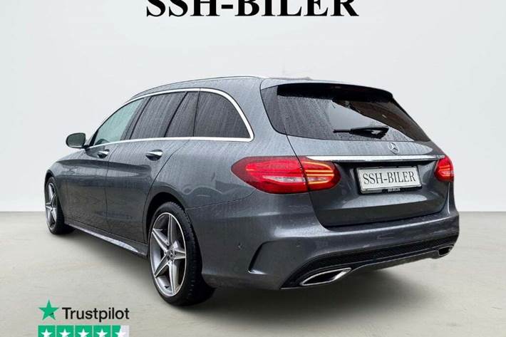 Grå Mercedes C250 d fra 2017