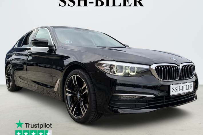 Sort BMW 530e fra 2019