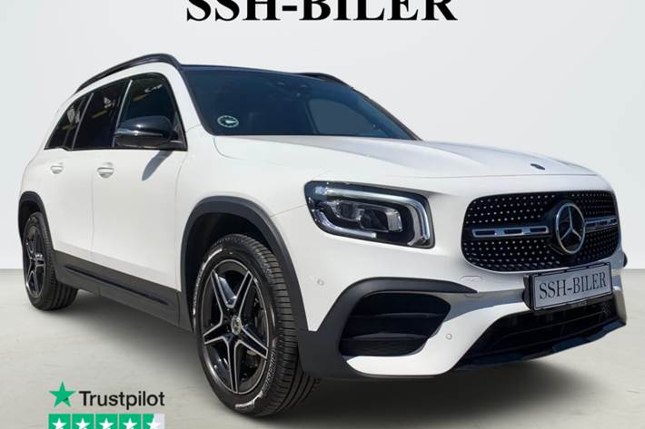 Hvid Mercedes GLB250 fra 2020